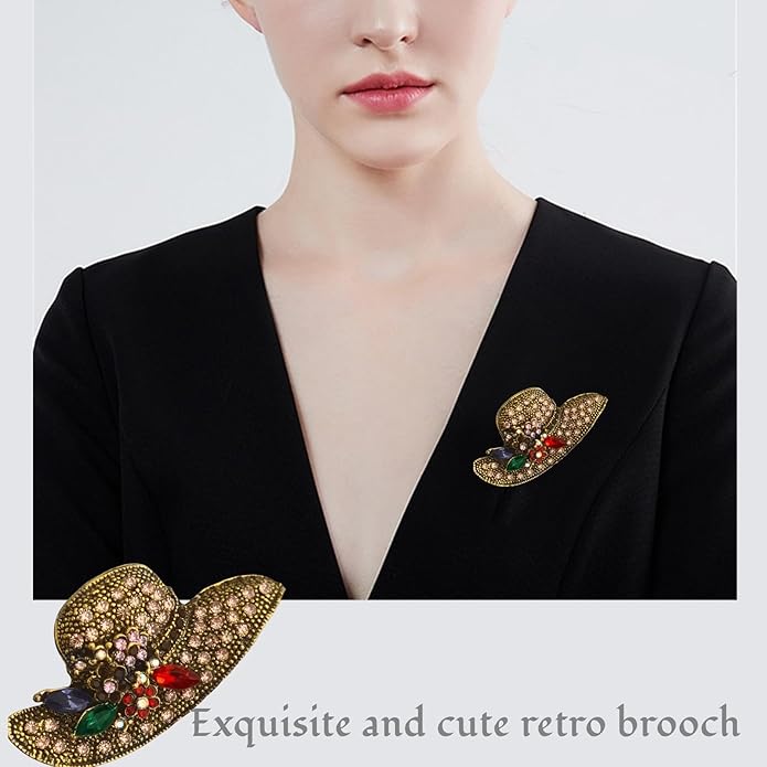 la luen Brooch Pins For Women Fashion Elegant Brooches Lapel Badges Coat Sweater Scarves Shawl Dress Accessory Wedding Party Prom Jewelry