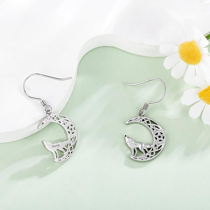 Animal Earrings 925 Sterling Silver Dangle Earrings Leverback Earrings Animal Jewelry for Women