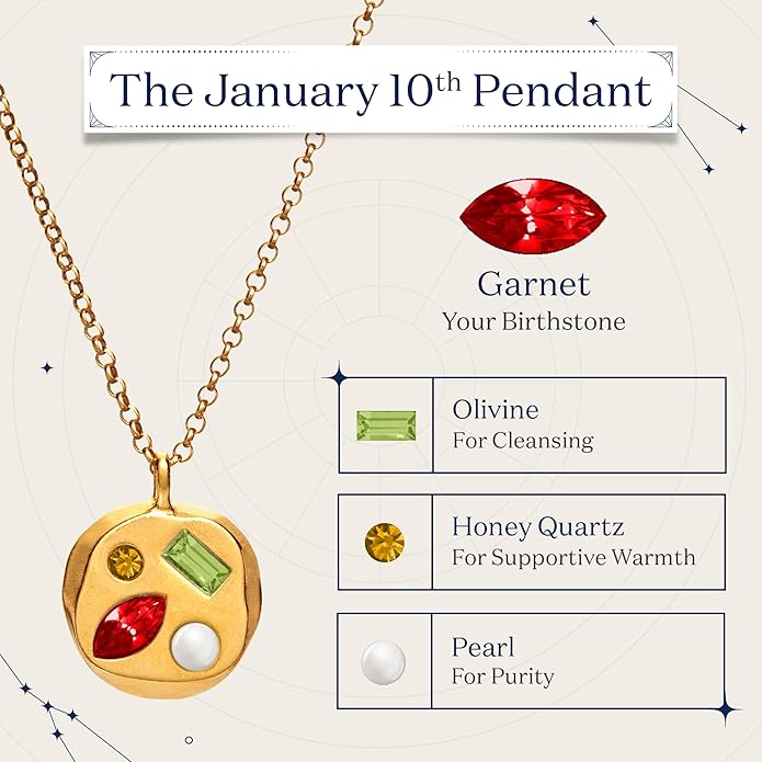 Birthdate 14k Gold Necklace for Women - 16-20in Adjustable 14 Karat Gold Chain with Lobster Clasp - Cadenas de Oro 14k Puro Para Mujer, Ladies Jewelry Birthstone