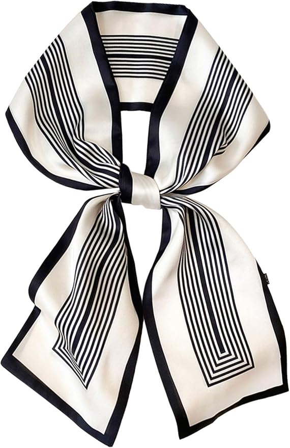 Dailyacc Hair Scarf for Women Fashion Silky Satin Headscarf Wrap Breathable Lightweight Neck Scarves For Handbag