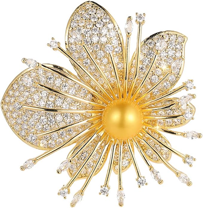 AILONMEI Brooch Pins For Women Fashion, Flower Brooches Jewelry For Women Floral Series Brooches And Pins Designer Lady's Costume