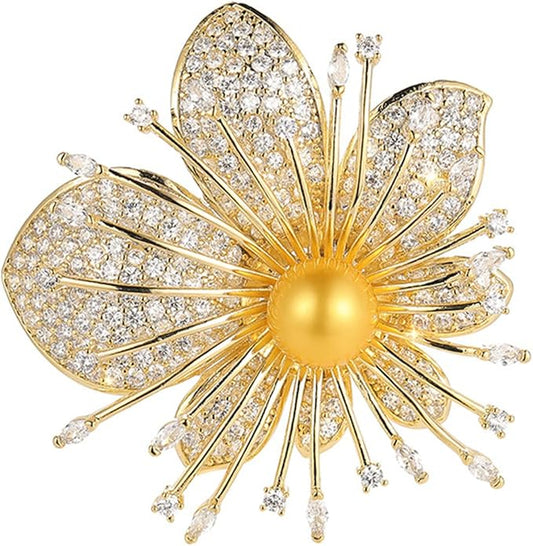AILONMEI Brooch Pins For Women Fashion, Flower Brooches Jewelry For Women Floral Series Brooches And Pins Designer Lady's Costume