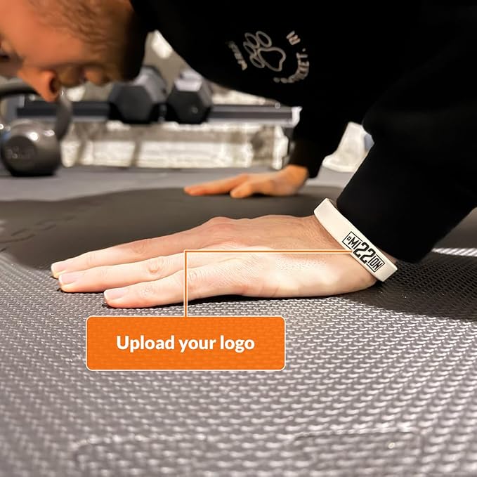 Custom Wristbands For Events, Fundraisers & Promotions | Add Text, Icons, & Logos | Bulk Rubber Bracelets | Classic 1/2” | 100% Silicone