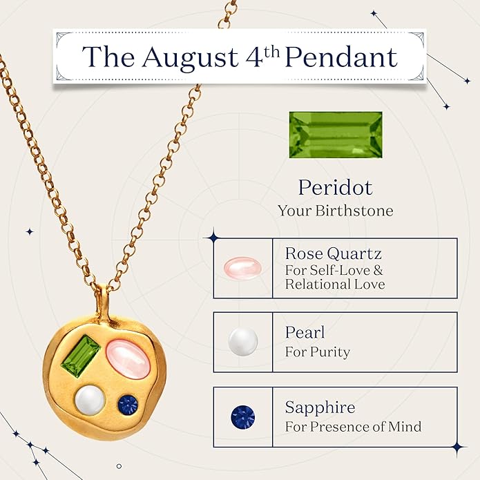 Birthdate 14k Gold Necklace for Women - 16-20in Adjustable 14 Karat Gold Chain with Lobster Clasp - Cadenas de Oro 14k Puro Para Mujer, Ladies Jewelry Birthstone
