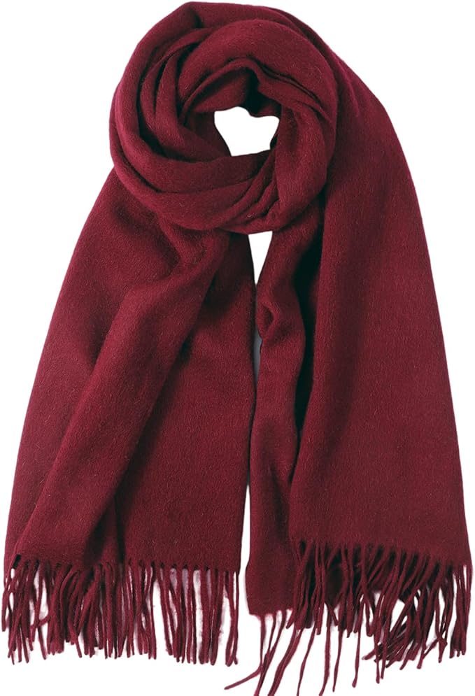 Temminc Winter Scarf for Women - Soft Warm Pashmina Shawl Wrap, Lightweight Fashion Blanket Travel Shawl, Solid Color Scarf