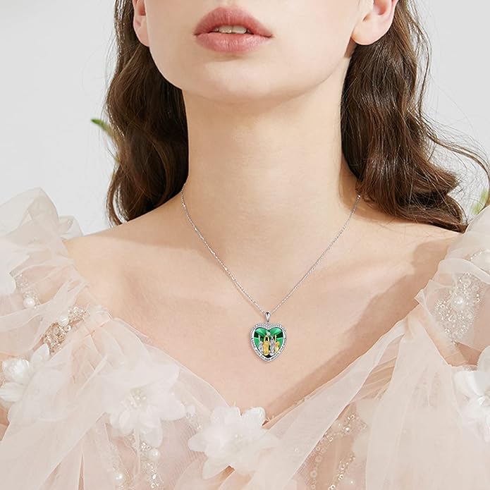 POPKIMI 925 Sterling Silver Sister Necklace - Birthday Gift for Sisters, Mom, Daughter - Always My Sister Forever My Friend Crystal Necklace for 2/3/4/5 Sisters