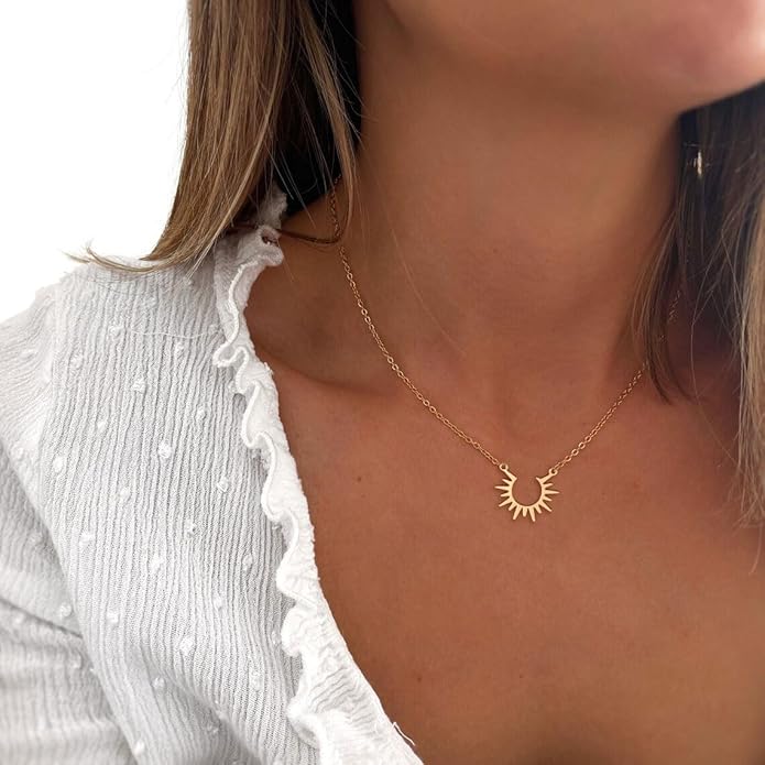 Gold Necklace for Women-14k Gold Plated Infinity Necklace Star Of David Necklace Evil Eye Cross Pendants Heart Dainty Gold Necklace For Women
