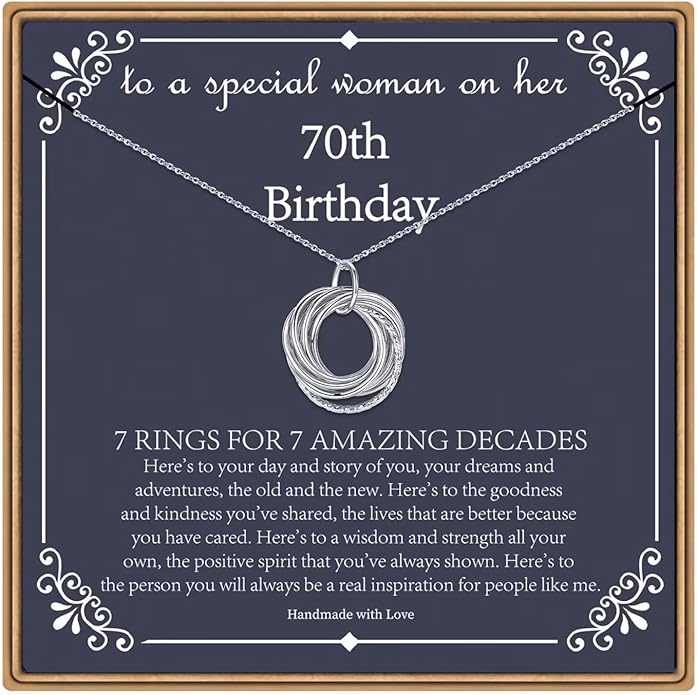 IEFLIFE Birthday Gifts for Women, Sterling Silver Necklaces, 40th 50th 60th 70th 80th 90th Birthday Necklace, 40 50 60 70 80 90 Years Old Birthday Gifts, 4 5 6 7 8 9 Decade Birthday Jewelry for Women