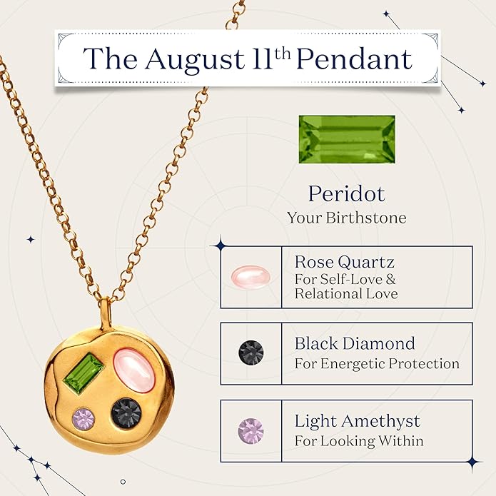 Birthdate 14k Gold Necklace for Women - 16-20in Adjustable 14 Karat Gold Chain with Lobster Clasp - Cadenas de Oro 14k Puro Para Mujer, Ladies Jewelry Birthstone