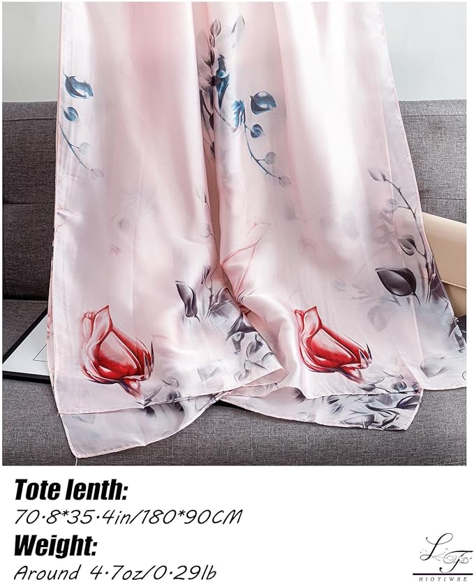 Hioyiwse Shawl Scarf For Women Lightweight Scarves Floral Pattern Formal Evening Dressesformal Shawl Summer Wraps