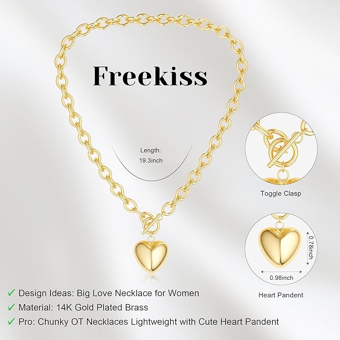 Freekiss Herringbone Necklace for Women,Dainty Gold Necklace,14k Gold Plated Snake,Gold Chain Choker Necklaces,Simple Gold Layered Necklaces,Gold Jewelry Gift for Women