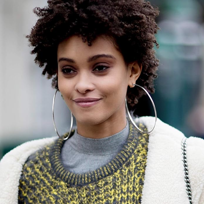 FOCALOOK 14K Gold Plated Lightweight Large Hoops| 2mm Thin Hoop Earrings for Women 30/40/50/70/100mm