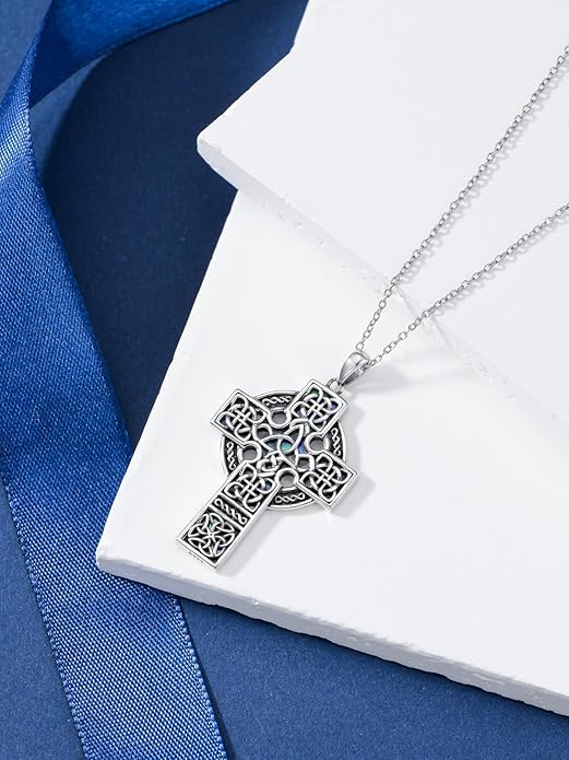 Seiyang 925 Sterling Silver Mustard Seed/Cross/Star of David/Triquetra Trinity Knot/Celtic/Claddagh Necklace Christian/Irish Jewelry Gifts for Women Mom Her