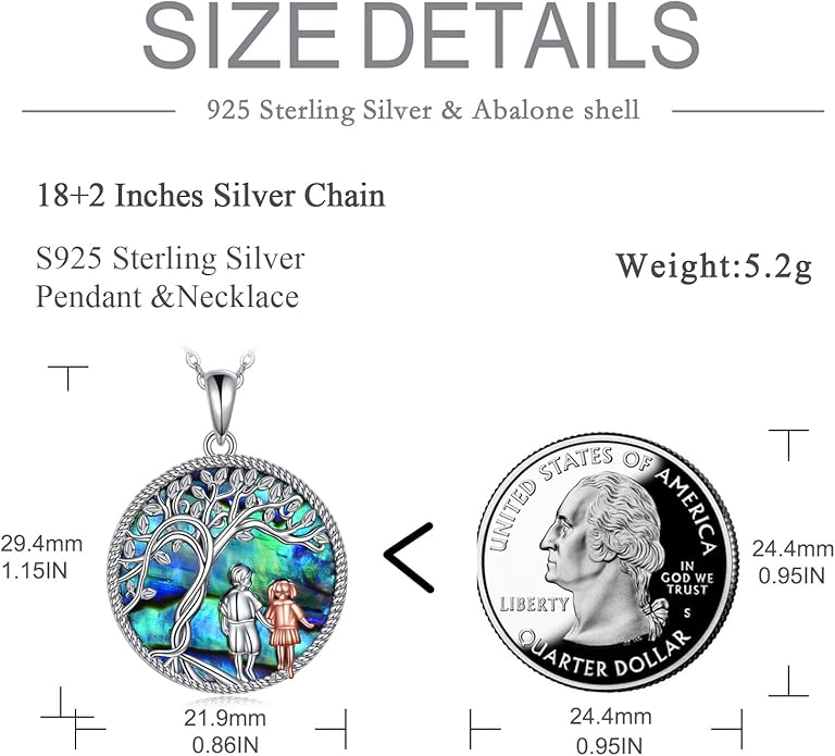 AOBOCO Gifts for Sister 2 3 Sisters Necklace for Women Sterling Silver Sister Crystal Pendant Jewelry Birthday Christmas Gifts for Friend Female Friendship Lasts Forever