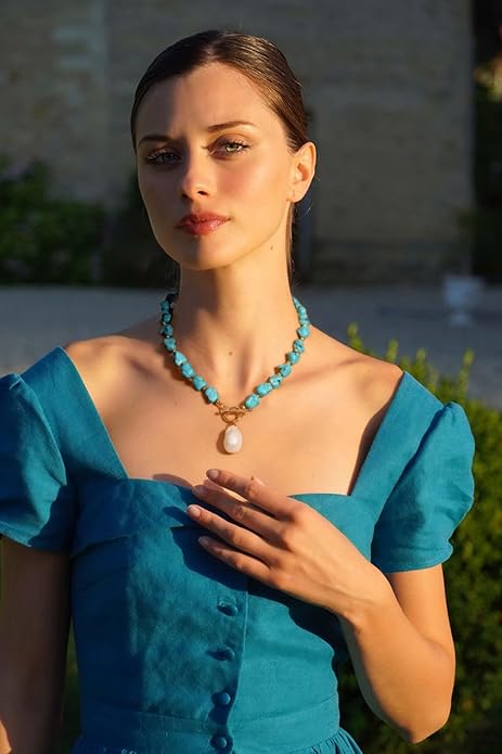 CANEVINKA Dainty Cross Medallion/Heart Pendant Chain Necklace 18K Gold Plated Oval Choker Fashion OT Toggle Jewelry Handmade for Women Simple Gold Charm Necklace