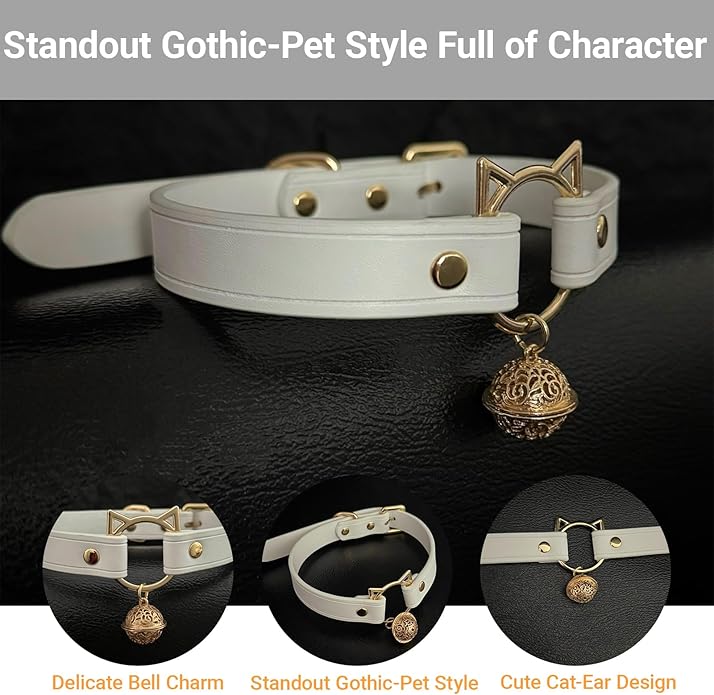 Leather Choker Necklaces for Women Choker with Bell Choker Necklace for Women Kitten Collar Necklace Western Jewelry for Women
