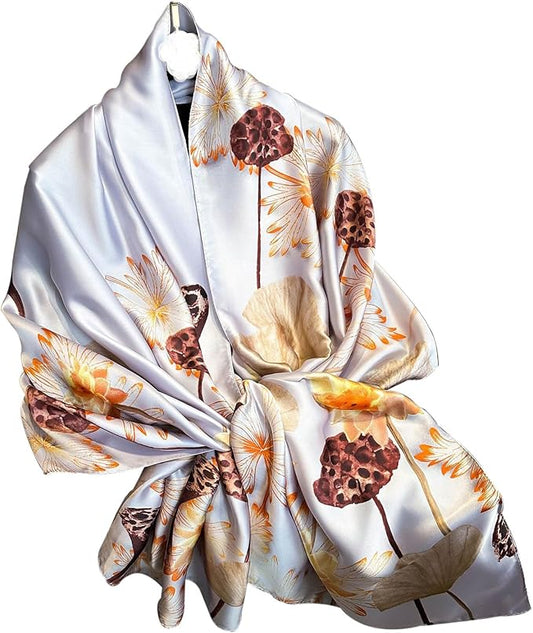Hioyiwse Shawl Scarf For Women Lightweight Scarves Floral Pattern Formal Evening Dressesformal Shawl Summer Wraps