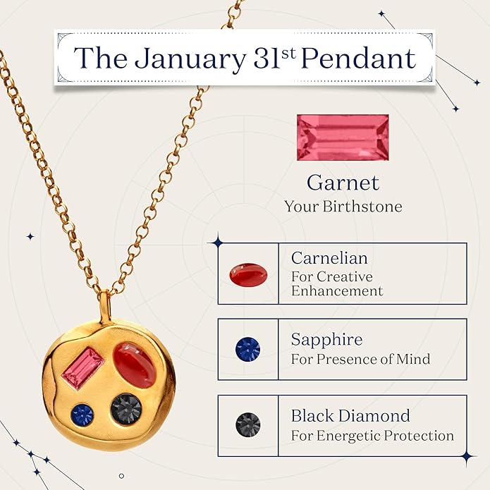 Birthdate 14k Gold Necklace for Women - 16-20in Adjustable 14 Karat Gold Chain with Lobster Clasp - Cadenas de Oro 14k Puro Para Mujer, Ladies Jewelry Birthstone