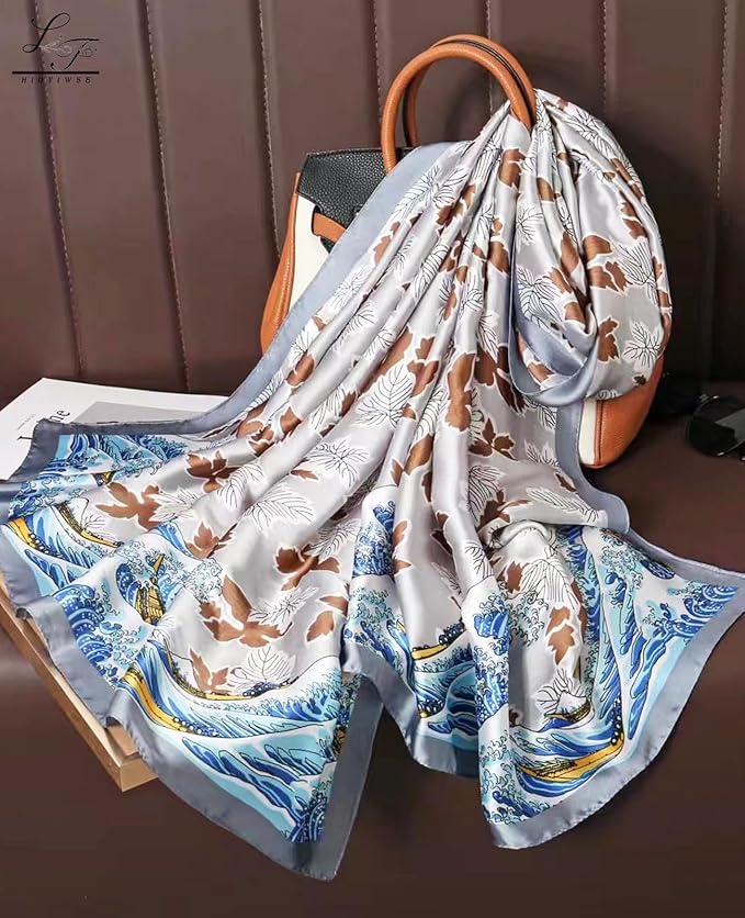 Hioyiwse Shawl Scarf For Women Lightweight Scarves Floral Pattern Formal Evening Dressesformal Shawl Summer Wraps