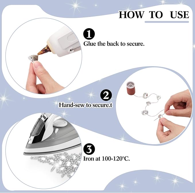 Suncalla 109 Pcs Sew on Crystal Rhinestone with Chain Trim Brooch Pin Mixed Shapes Set for Jewelry Clothe DIY Crafts Tabletop Scattered Crystals Vase Fillers Wedding Decor (Rhinestone Appliques)