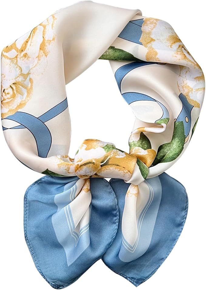 Hioyiwse Satin Bandanas Head Scarf For Women Hair Scarves Accessories Lightweight Fashion Wrap Neck Silk Sleeping Headscarf