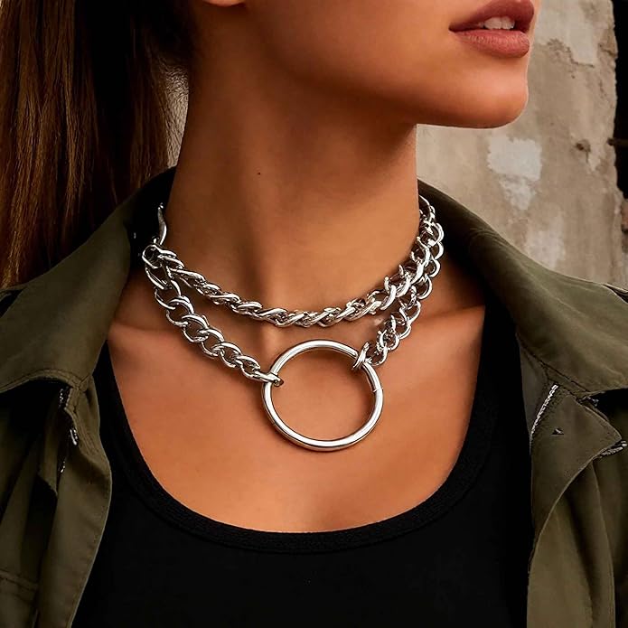 CLOACE Punk Leather Choker Necklace Black Gothic Collar Chokers Necklaces Wide Leathers Costume Jewelry Accessories for Women