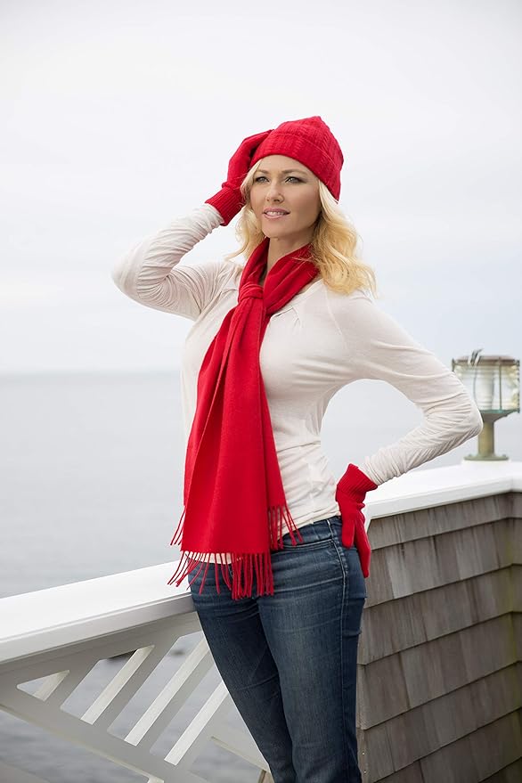 Fishers Finery Women's 100% Pure Cashmere Winter Scarf