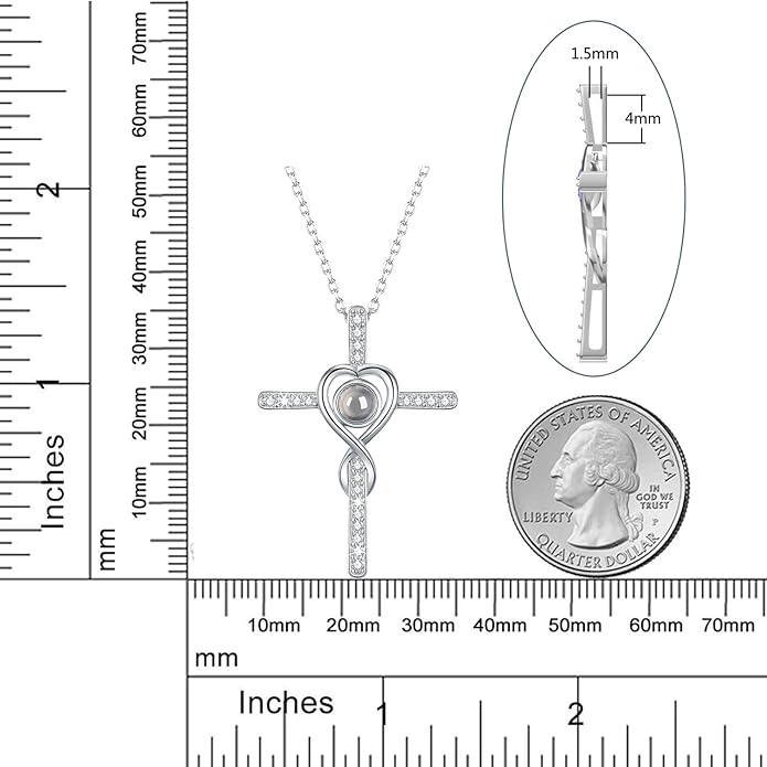 Dorella Love Infinity Christmas Jewelry for Women Birthday Gifts Wife Mom December January Birthstones Blue Topaz Garnet and More Stones Jewelry 925 Sterling Silver