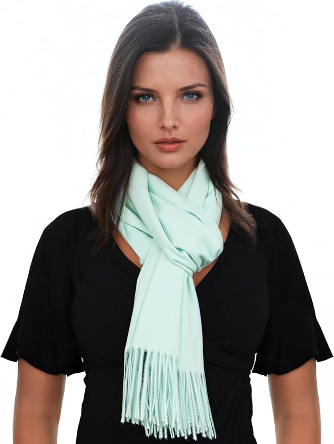 Ocomfly 100% Pashmina Scarf for Women - Premium Womens Scarves - Gift Boxed - Shawls or Wraps - Ultra Soft and Warm
