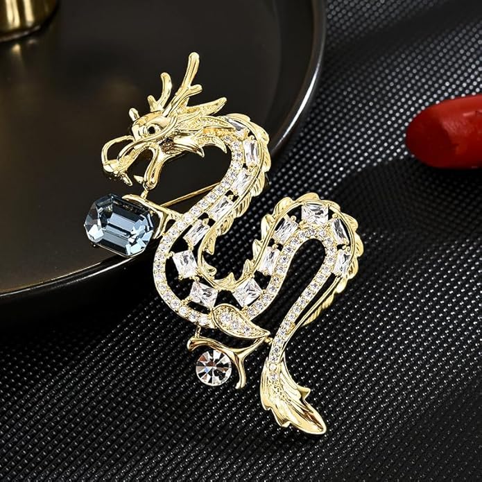 Animal Brooch for Women Girls 18k Gold Plated Animal Brooch Pin Rhinestone Animal Brooch Lapel Pin Jewelry Thanksgiving Day Birthday Wedding Gifts for Mom Wife