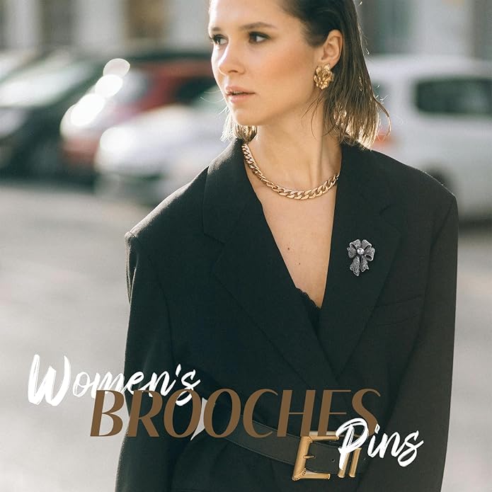 Elegant Vintage Silver Metal Bowtie Brooch with Black Pearl Accent - A Timeless Treasure for Every Occasion