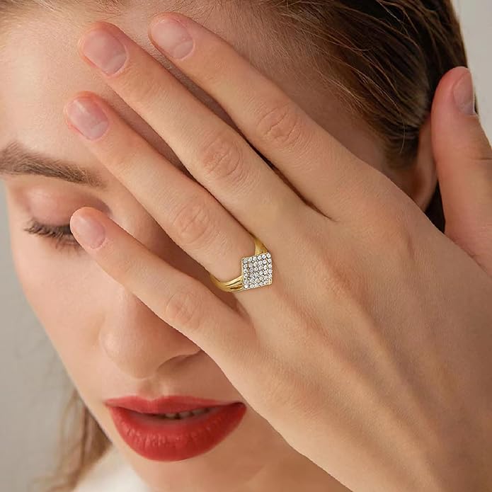 Gold Jewelry Sets for Women 18K Gold/Silver Filled Jewelry Necklace Set Wedding Bridal Fashion Jewelry Sets Women Accessories Bracelets Earrings and Rings Sweetheart Gifts