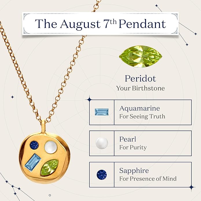 Birthdate 14k Gold Necklace for Women - 16-20in Adjustable 14 Karat Gold Chain with Lobster Clasp - Cadenas de Oro 14k Puro Para Mujer, Ladies Jewelry Birthstone