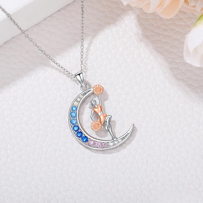 Soccer/Basketball/Gymnastics/Swimming/Ballet/Running/Golf/hockey Necklace 925 Sterling Silver Sport Jewelry Birthday Christmas Gifts for Women