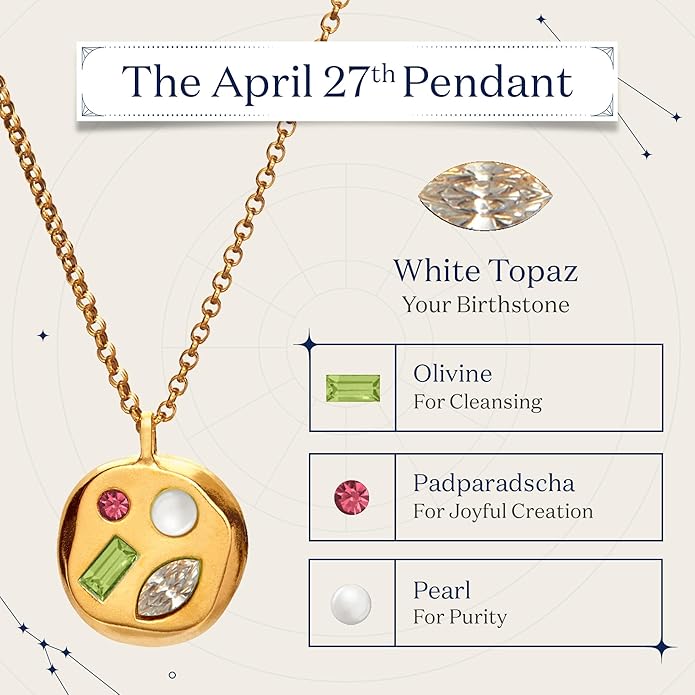 Birthdate 14k Gold Necklace for Women - 16-20in Adjustable 14 Karat Gold Chain with Lobster Clasp - Cadenas de Oro 14k Puro Para Mujer, Ladies Jewelry Birthstone