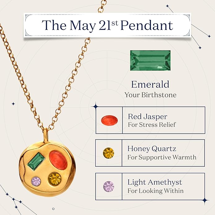 Birthdate 14k Gold Necklace for Women - 16-20in Adjustable 14 Karat Gold Chain with Lobster Clasp - Cadenas de Oro 14k Puro Para Mujer, Ladies Jewelry Birthstone