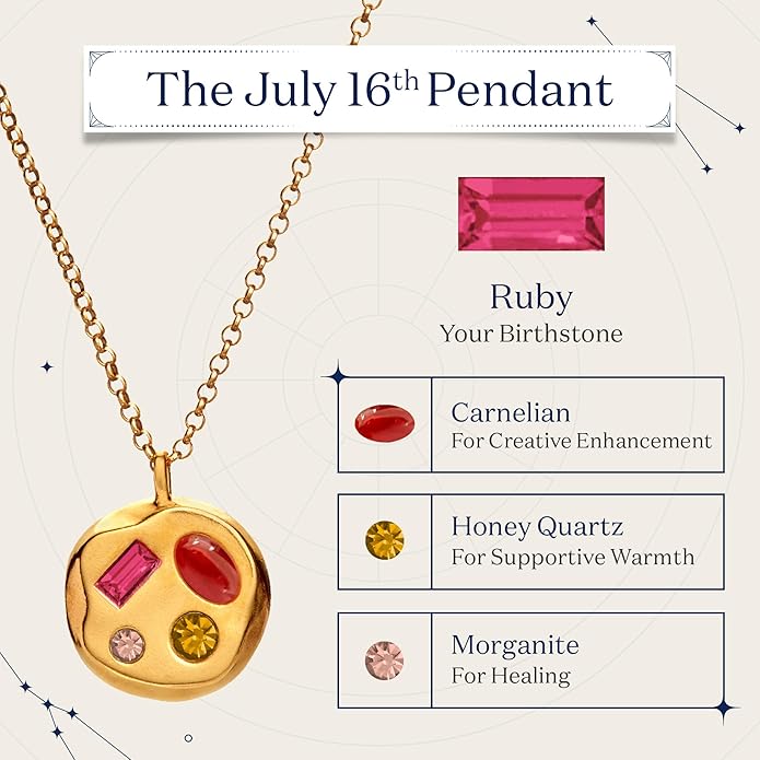 Birthdate 14k Gold Necklace for Women - 16-20in Adjustable 14 Karat Gold Chain with Lobster Clasp - Cadenas de Oro 14k Puro Para Mujer, Ladies Jewelry Birthstone