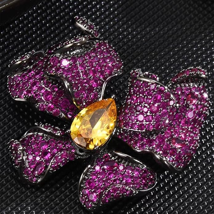 Animal Brooch for Women Girls 18k Gold Plated Animal Brooch Pin Rhinestone Animal Brooch Lapel Pin Jewelry Thanksgiving Day Birthday Wedding Gifts for Mom Wife