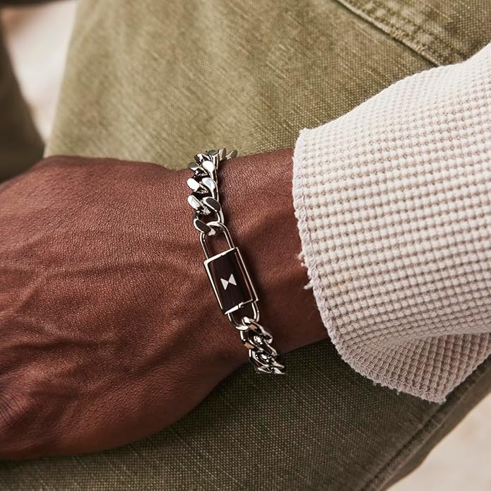 MVMT Men's Jewelry - Fashion Accessory - Stainless Steel 10MM Chain Bracelet