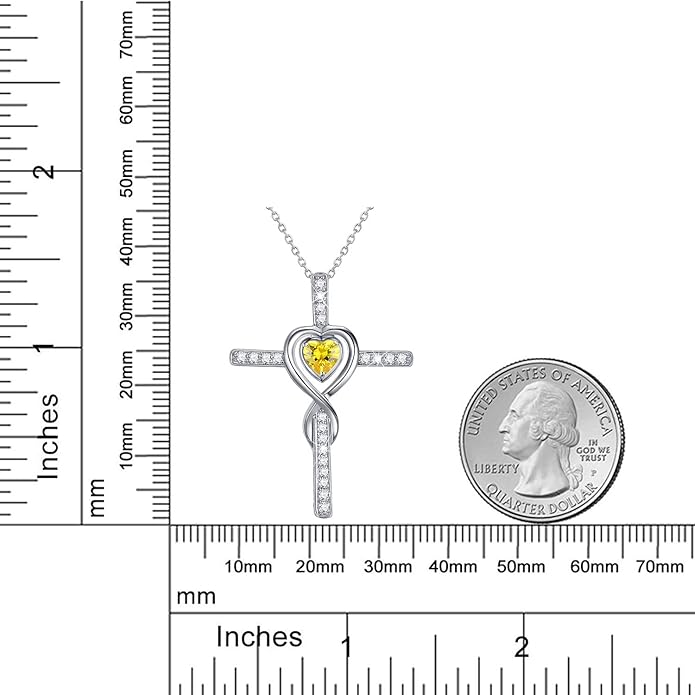 Dorella Love Infinity Christmas Jewelry for Women Birthday Gifts Wife Mom December January Birthstones Blue Topaz Garnet and More Stones Jewelry 925 Sterling Silver