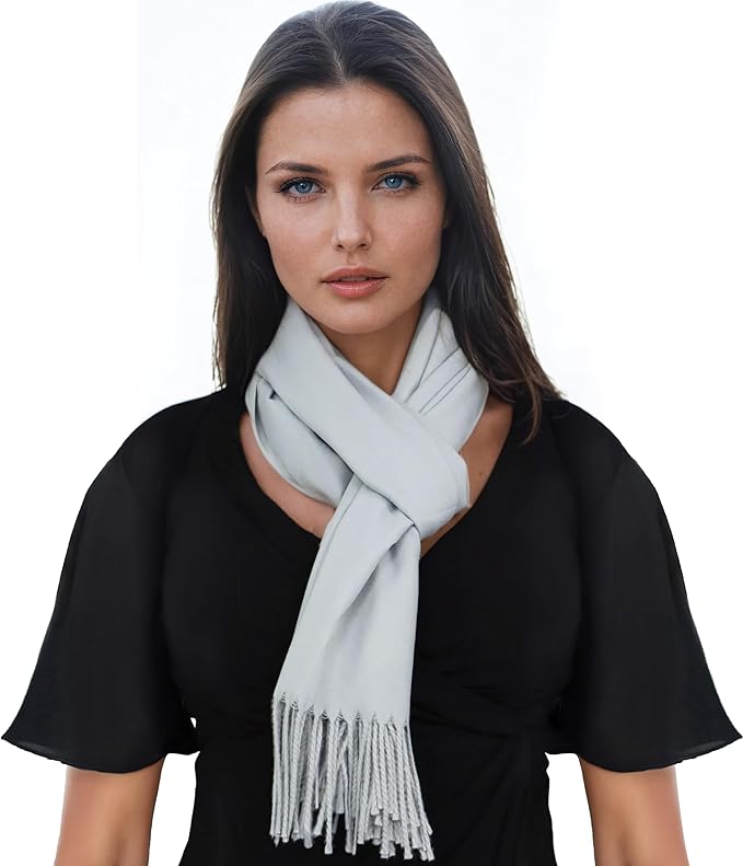 Ocomfly 100% Pashmina Scarf for Women - Premium Womens Scarves - Gift Boxed - Shawls or Wraps - Ultra Soft and Warm