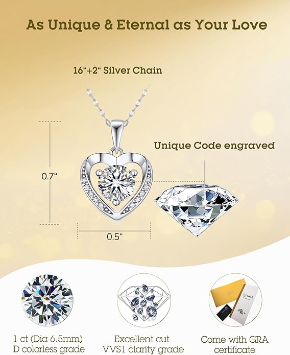 Mothers Day Gifts, Mom Gifts from Daughter Son, Necklace for Mom, Silver Necklace Gifts with Rose Flower for Grandma Daughter Girlfriend and Wife on Birthday Anniversary