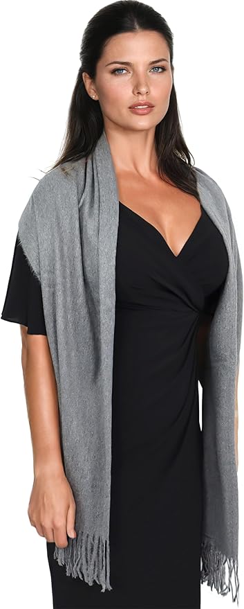 Ocomfly 100% Pashmina Scarf for Women - Premium Womens Scarves - Gift Boxed - Shawls or Wraps - Ultra Soft and Warm