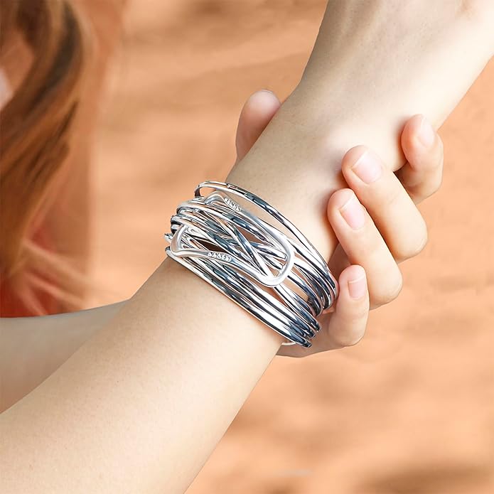 Fesciory Leopard Bracelet for Women, Boho Leather Wrap Multi-Layer Pearl Crystal Bracelet Bangle Jewelry