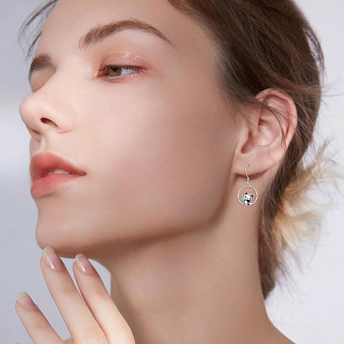Animal Earrings 925 Sterling Silver Dangle Earrings Leverback Earrings Animal Jewelry for Women