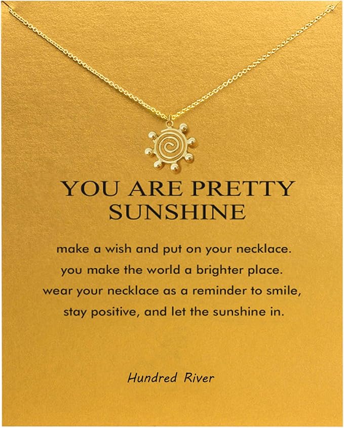 Hundred River Friendship Anchor Compass Necklace Good Luck Elephant Pendant Chain Necklace with Message Card