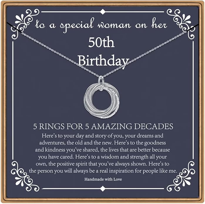 IEFLIFE Birthday Gifts for Women, Sterling Silver Necklaces, 40th 50th 60th 70th 80th 90th Birthday Necklace, 40 50 60 70 80 90 Years Old Birthday Gifts, 4 5 6 7 8 9 Decade Birthday Jewelry for Women