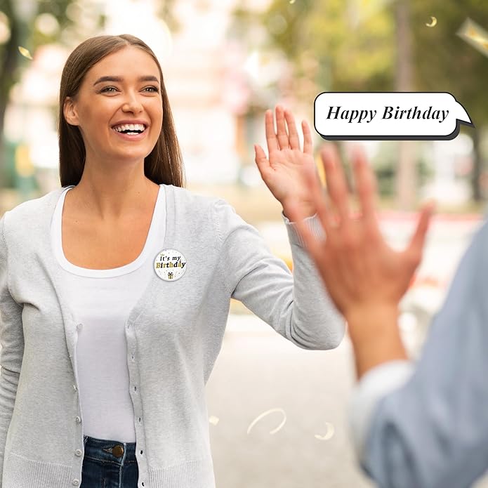DAYANEY Enamel Pins for Backpacks, Happy Birthday Pin for Girls Boys Women men, Ello Worm Anime Pins, Its My Birthday Pin Brooch Button, Live Laugh Toaster Bath Vintage Badge for Women