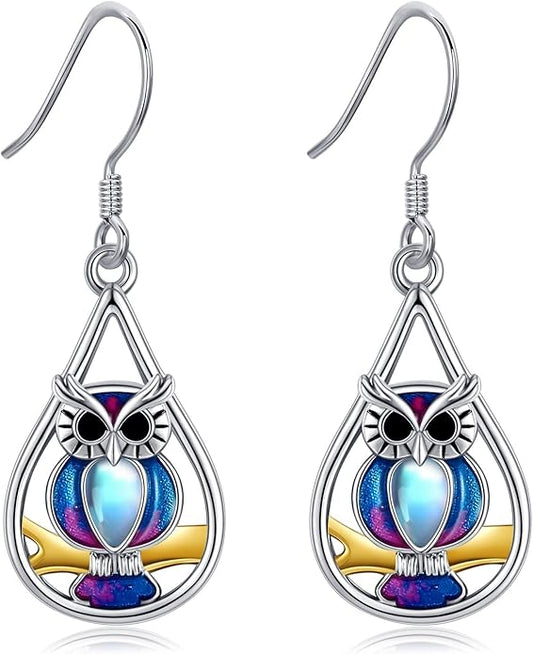 Animal Earrings 925 Sterling Silver Dangle Earrings Leverback Earrings Animal Jewelry for Women