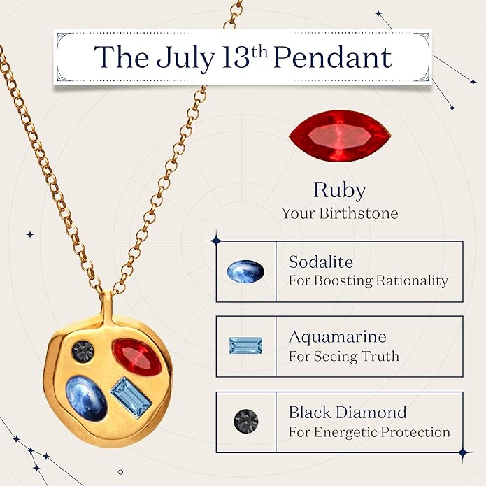 Birthdate 14k Gold Necklace for Women - 16-20in Adjustable 14 Karat Gold Chain with Lobster Clasp - Cadenas de Oro 14k Puro Para Mujer, Ladies Jewelry Birthstone